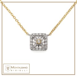 Collana Raggio di Sole quadrato piccolo| Gioielli De Nobili